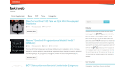 Desktop Screenshot of bekirweb.net