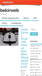 Mobile Screenshot of bekirweb.net